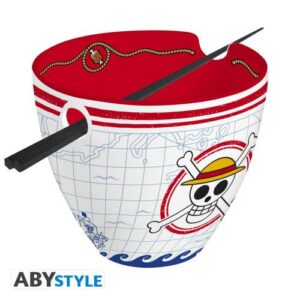 FIGABYBOL081_1 Bol à ramen avec baguettes 370ml ONE PIECE - Monkey D. Luffy - ABYstyle